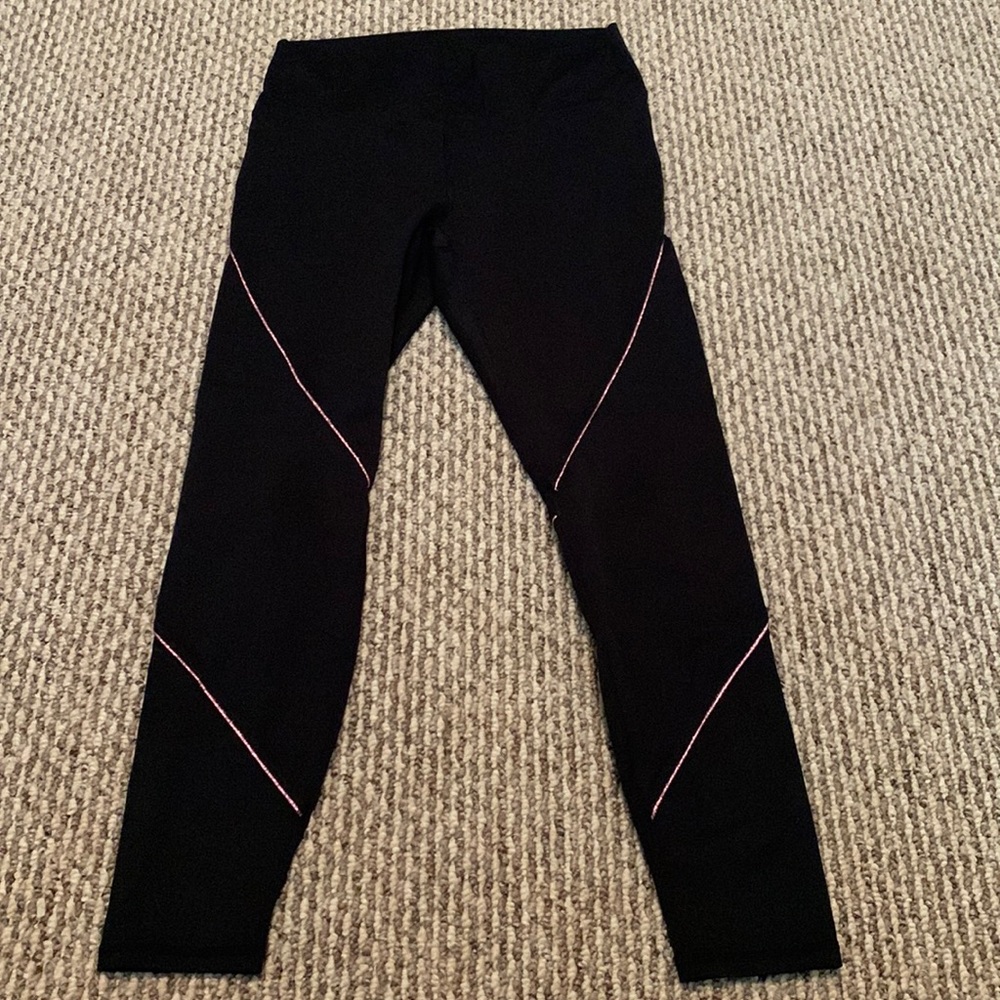Fabletics pink stripe legging